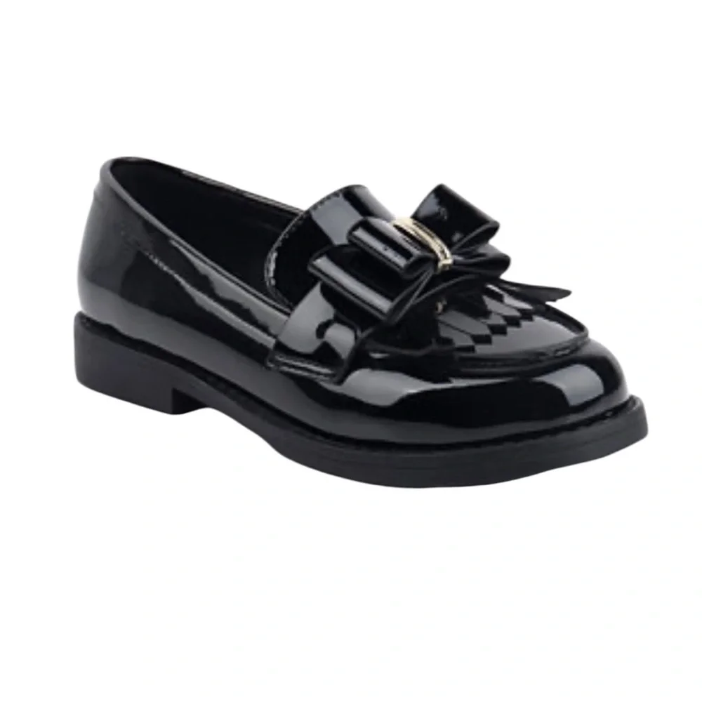 New in Box INC Girls Black Patent Kids Dress Shoes Holiday Special Occasion